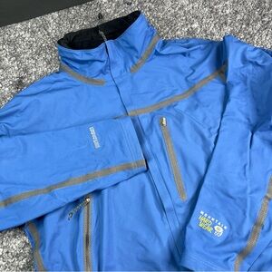 Mountain Hardware Conduit Softshell Jacket Men's XL Water Resistant Blue
